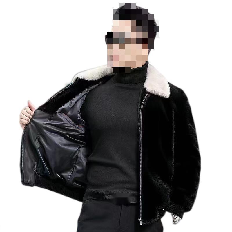 Coat Thickened Mink Lapel Fashion Winter Coat