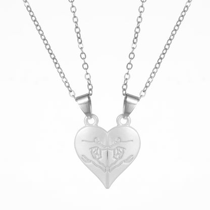 LOVE LOVE LOVE Couple Necklace Magnet Attract Men And Women
