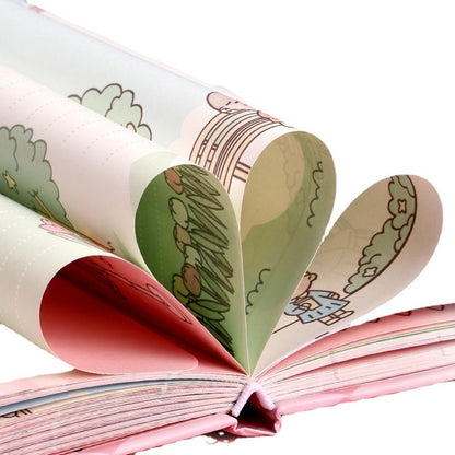 Journal Book Set Gift Box Girl Heart Cute Gift Bag