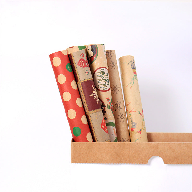 Christmas Gift Packaging Kraft Paper Vintage Gift