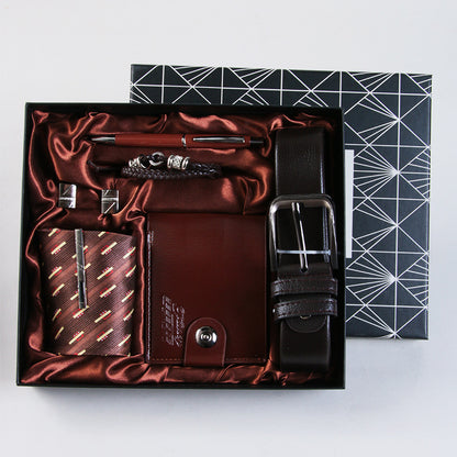 Cross-Border Men's Gift Business Gift Suit Belt Wallet For Boyfriend Valentine's Day Christmas Gift
