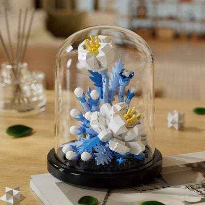 Dust Cover Building Blocks Flowers Children's Assembly Toys