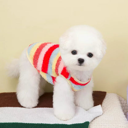 Pet Clothes For Small And Medium-sized Dogs In Autumn And Winter, Cute Little Bear Cloth Label Teddy Bichon Frise Two-legged Coat, Dog Clothes