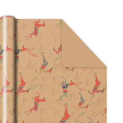 Christmas Gift Packaging Kraft Paper Vintage Gift