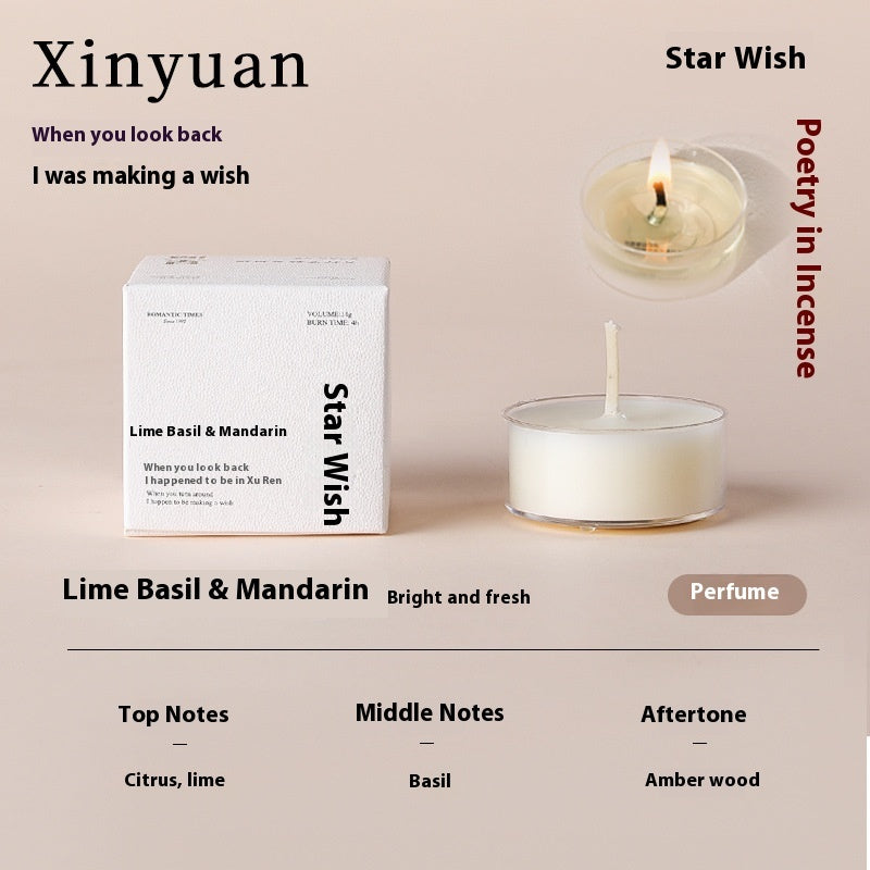 Xiangli Tibetan Poetry Aromatherapy Candle Gift Box Fragrance Wedding Tealight Hand Gift Birthday Lover Christmas Gift