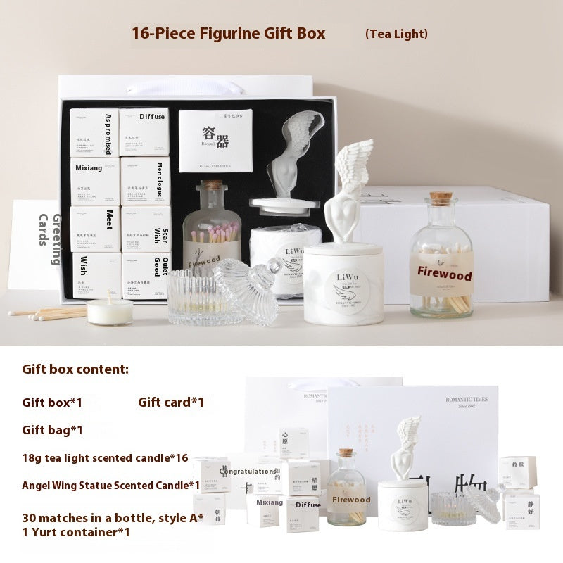 Xiangli Tibetan Poetry Aromatherapy Candle Gift Box Fragrance Wedding Tealight Hand Gift Birthday Lover Christmas Gift