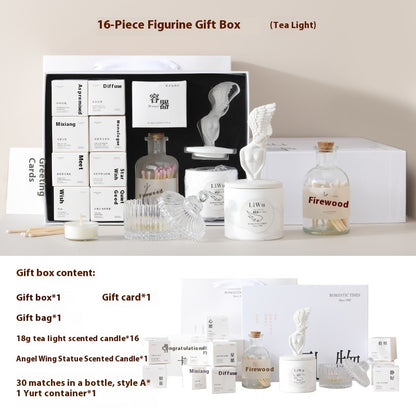 Xiangli Tibetan Poetry Aromatherapy Candle Gift Box Fragrance Wedding Tealight Hand Gift Birthday Lover Christmas Gift