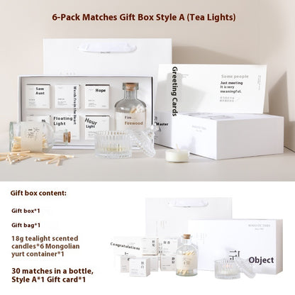 Xiangli Tibetan Poetry Aromatherapy Candle Gift Box Fragrance Wedding Tealight Hand Gift Birthday Lover Christmas Gift