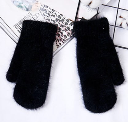 Angora Wool Women's Winter Gloves