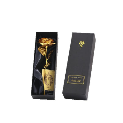 Gold Foil Rose Creative Holiday Gifts For Girls