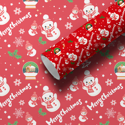 Christmas Gift Packaging Paper Printed Gift Paper Cute Christmas Eve Christmas Gift
