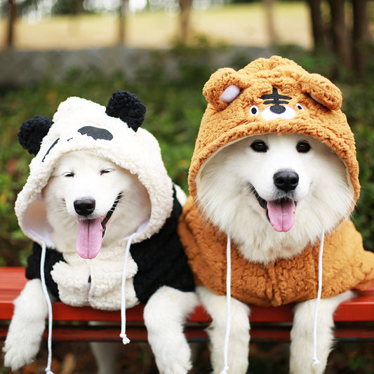 Medium And Large Dogs Thickened Pet Autumn And Winter Clothing