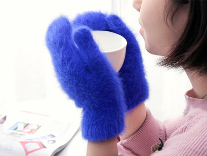 Angora Wool Women's Winter Gloves