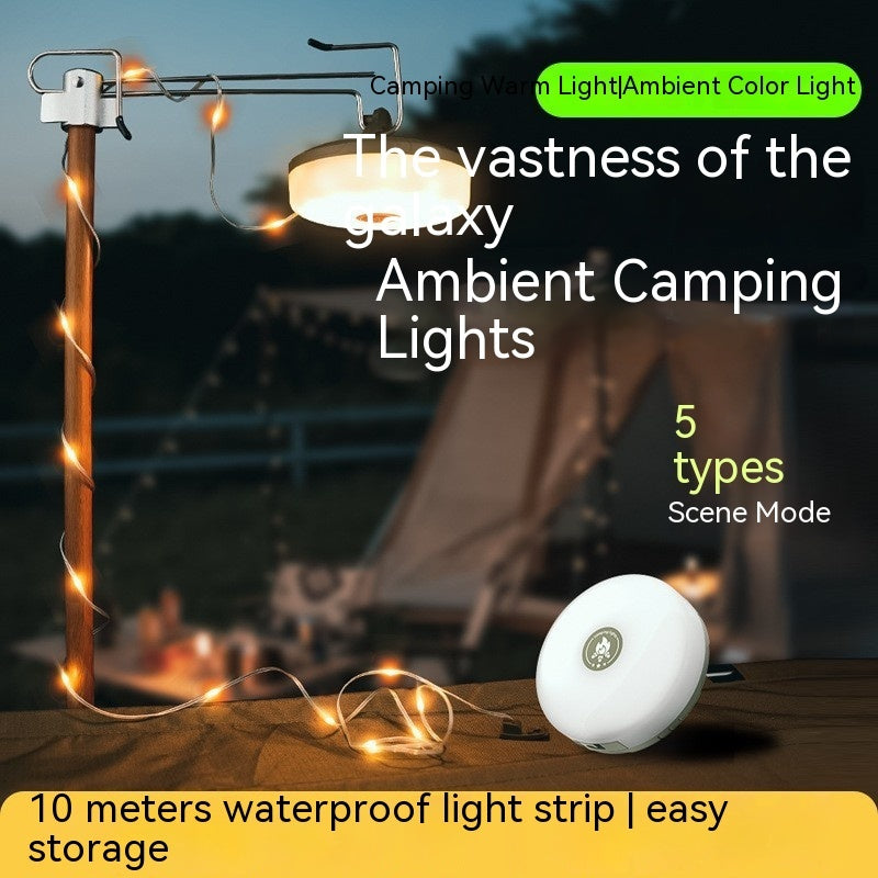 Rechargeable Lighting Chain Camping Lamp Outdoor Camp Tent Light Christmas Wedding Decoration