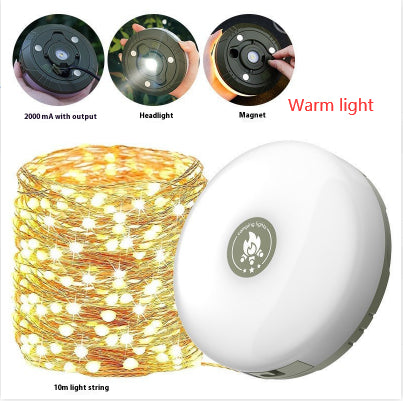 Rechargeable Lighting Chain Camping Lamp Outdoor Camp Tent Light Christmas Wedding Decoration