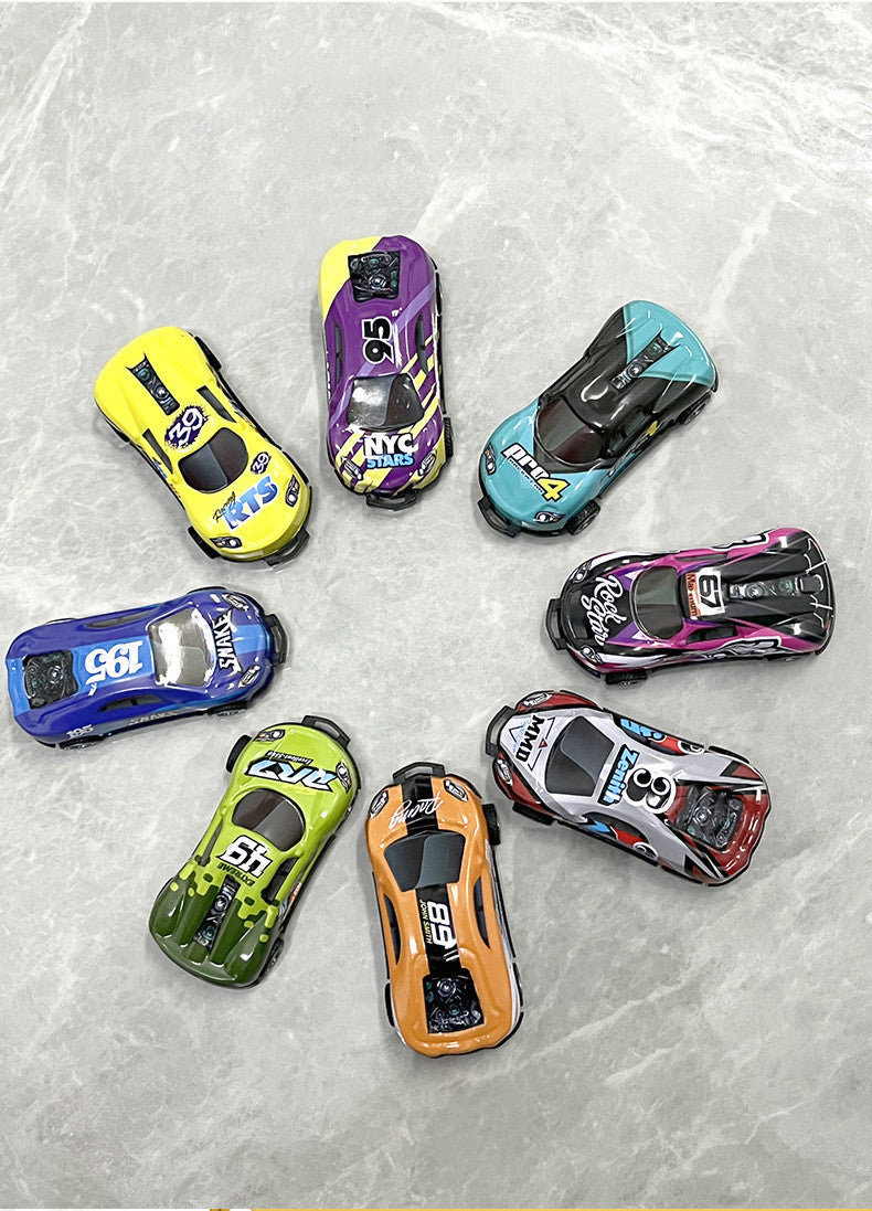 Flip Stunt Car Alloy Pull Back 4wd Racing Car Model Cool Graffiti Friction Diecasting Toys For Kids Boys Children Christmas Gift