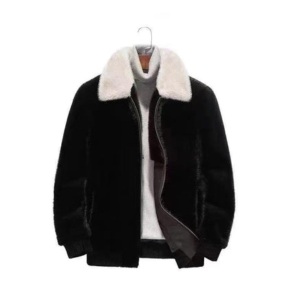 Coat Thickened Mink Lapel Fashion Winter Coat